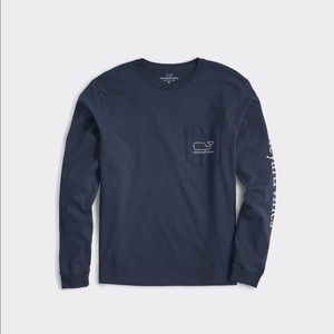 Vineyard Vines Whale Long-Sleeve Pocket T